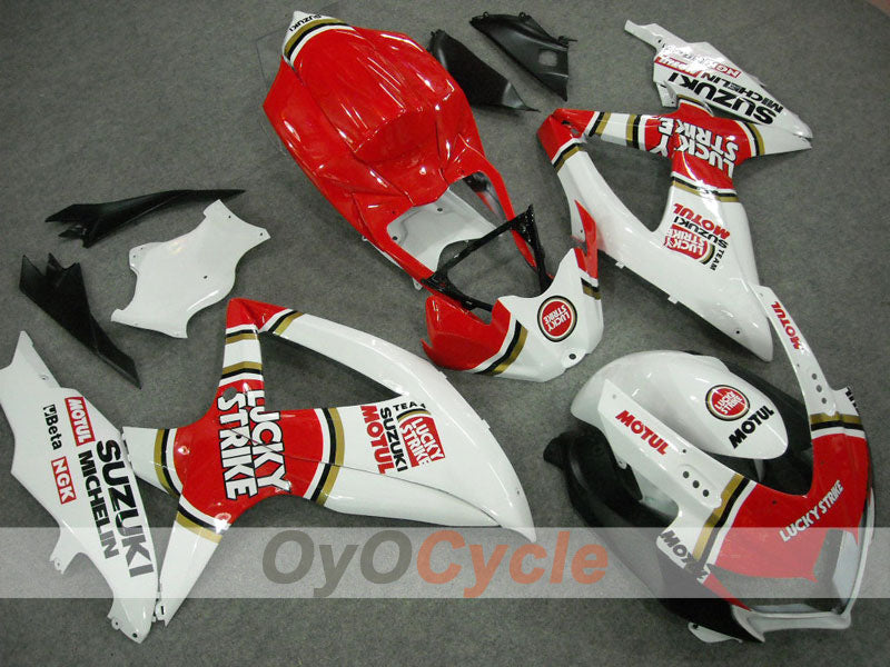 Verkleidungssatz für Einspritzmodelle der GSX R600 08-10 - Rot, Weiß - Lucky Strike, MICHELIN, MOTUL #OYO87901641 Zweitbild