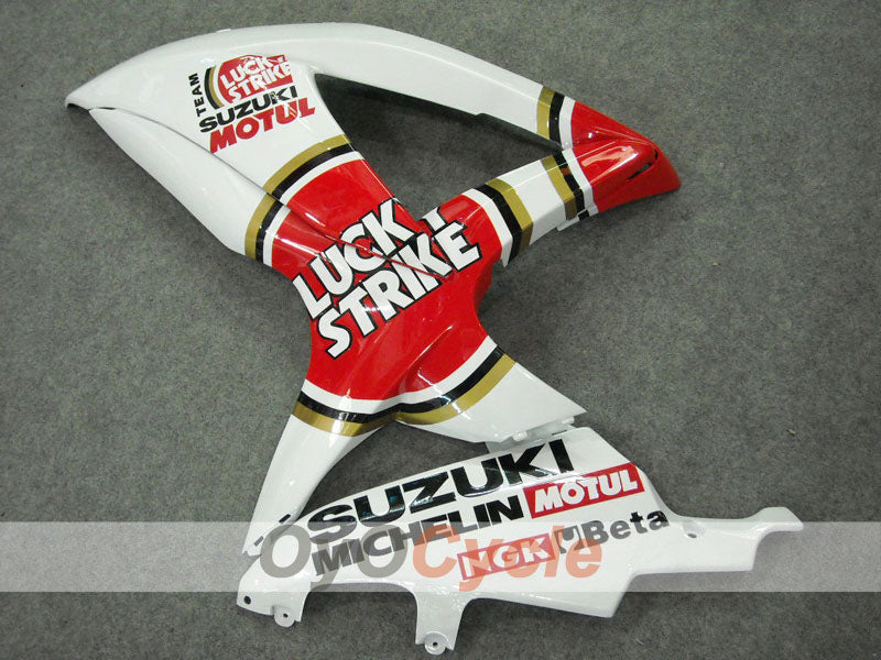 Verkleidungssatz für Einspritzmodelle 08-10 GSX R750 - Rot, Weiß - Lucky Strike #OYO87901451