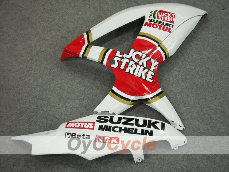 Verkleidungssatz für Einspritzmodelle 08-10 GSX R750 - Rot, Weiß - Lucky Strike #OYO87901451