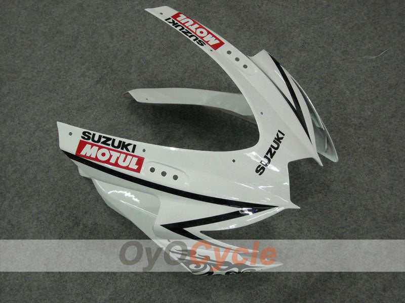 Einspritzverkleidungs-Kit für 08-10 GSX R750 - Weiß, Schwarz - Corona #OYO87901157