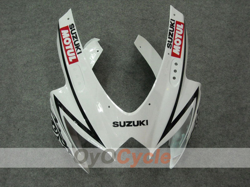 Einspritzverkleidungs-Kit für 08-10 GSX R750 - Weiß, Schwarz - Corona #OYO87901157