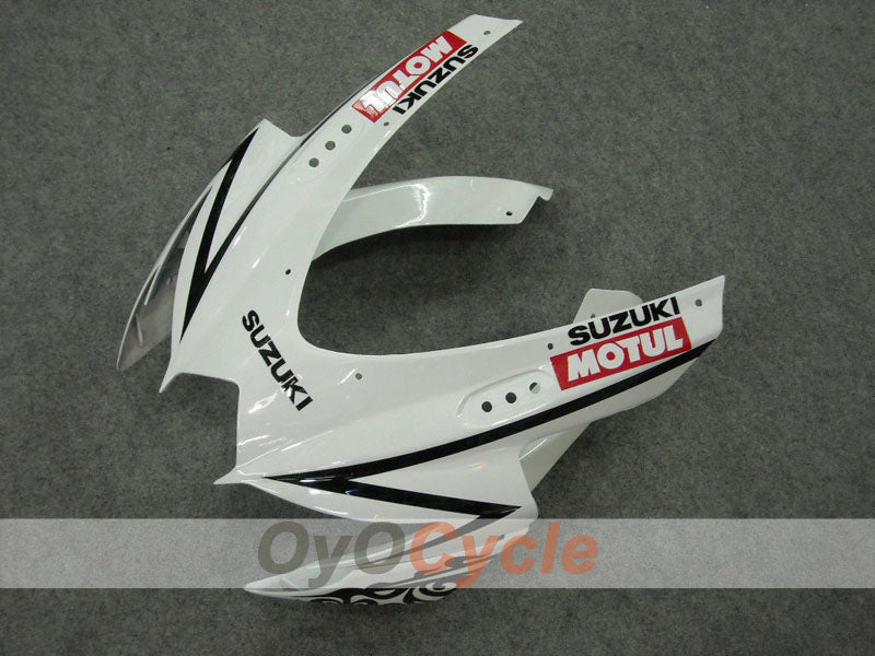 Einspritzverkleidungs-Kit für 08-10 GSX R750 - Weiß, Schwarz - Corona #OYO87901157