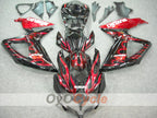 Einspritz-Verkleidungssatz für GSX R750 08-10 - Rot, Schwarz - Flamme #OYO87901429