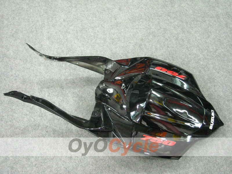 Einspritz-Verkleidungssatz für GSX R750 08-10 - Rot, Schwarz - Flamme #OYO87901429