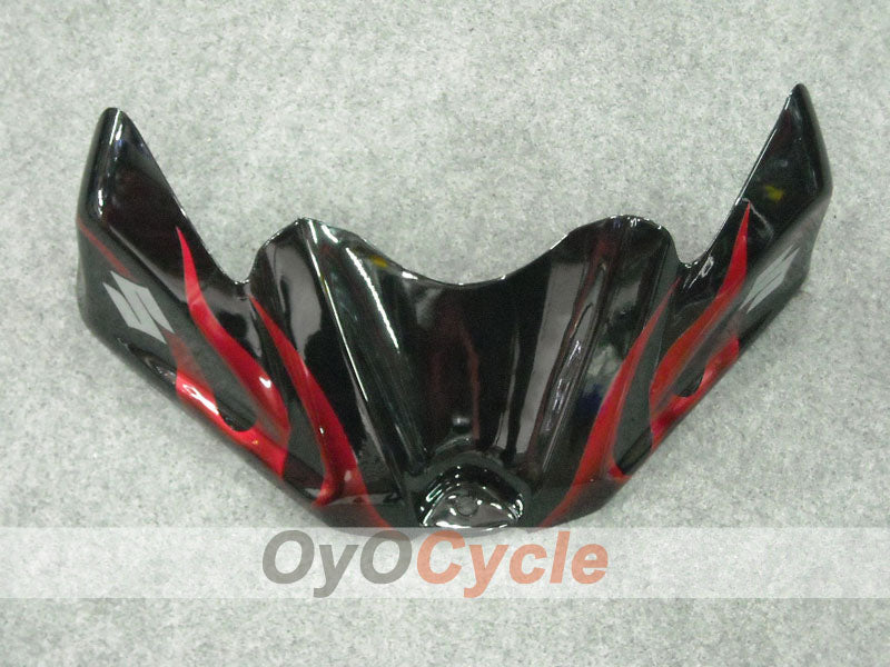 Einspritzverkleidungssatz für 08-10 GSX R600 - Rot, Schwarz - Flamme #OYO87901626