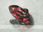 Einspritzverkleidungssatz für 08-10 GSX R600 - Rot, Schwarz - Flamme #OYO87901626