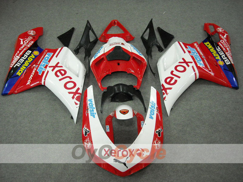 Einspritz-Verkleidungssatz für Ducati 848 von 08-13 - Rot, Weiß - Xerox #OYO87902242 Zweitbild
