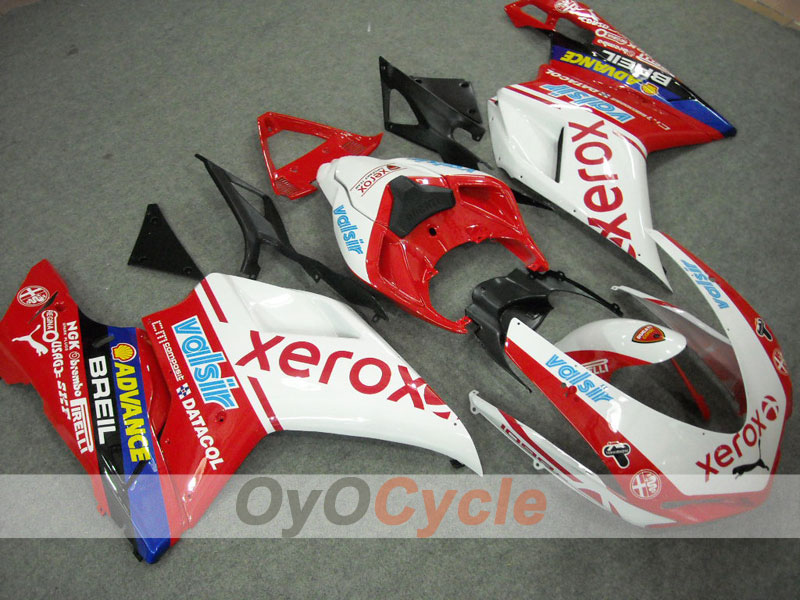 Einspritz-Verkleidungssatz für Ducati 848 von 08-13 - Rot, Weiß - Xerox #OYO87902242 Hauptbild