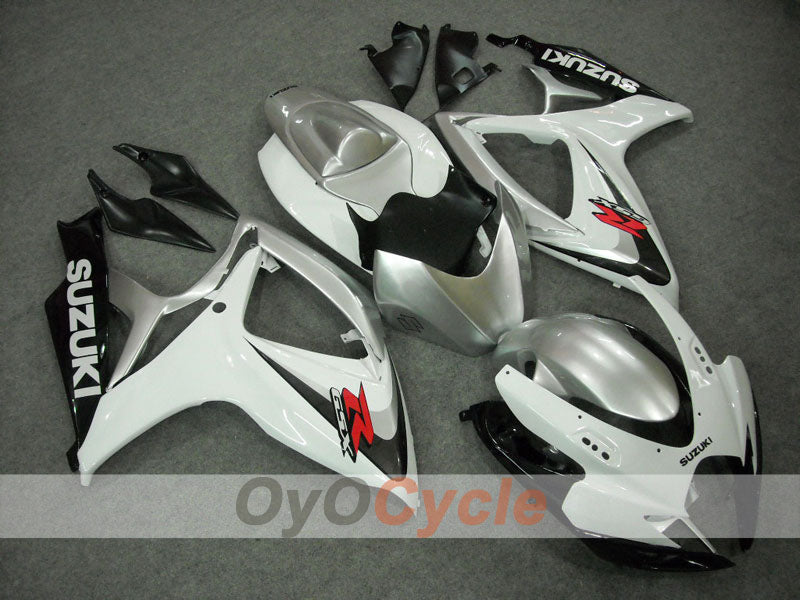 Einspritzverkleidungssatz für GSX R750 06-07 - Weiß, Silber - Werksstil #OYO87901315 Hauptbild