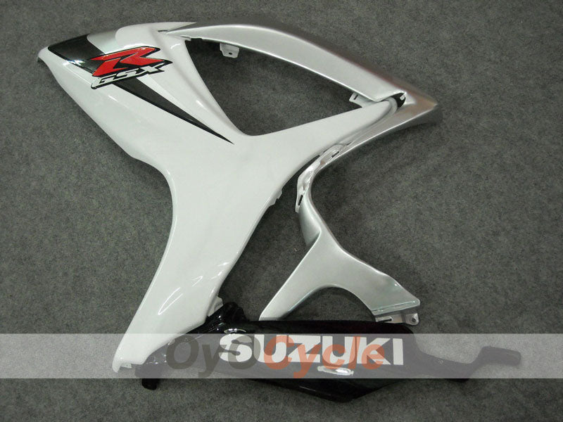 Verkleidungssatz für 06-07 GSX R600 - Weiß, Silber - Werksdesign #OYO87901534