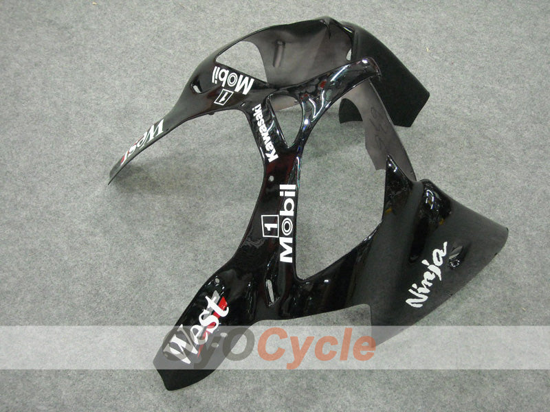 Verkleidungssatz für 02-03 NINJA ZX-9R - Weiß, Schwarz - West #OYO87903055