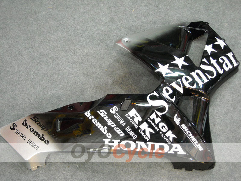 Verkleidungssatz für Einspritzung für CBR600RR 05-06 - Schwarz, Silber - SevenStars #OYO87900347