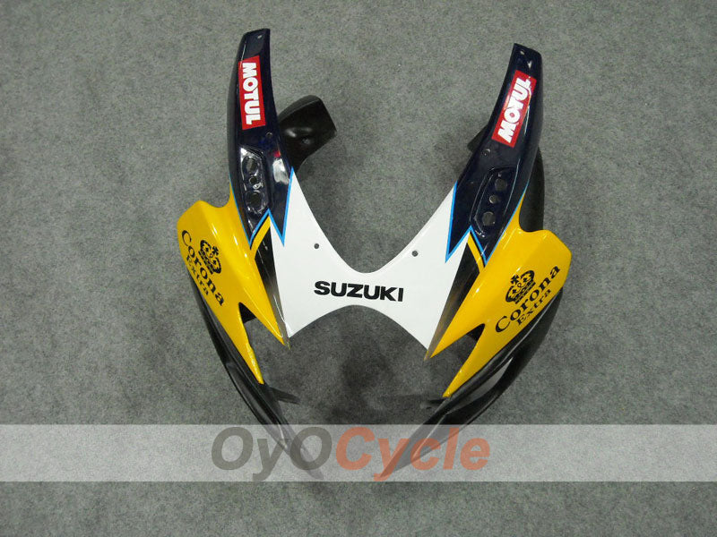 Einspritz-Verkleidungssatz für GSX R600 06-07 - Gelb, Schwarz - Corona, MOTUL #OYO87901430