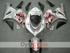 Verkleidungssatz für 05-06 NINJA ZX-6R - Rot, Silber - Flamme #OYO87901864