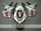 Verkleidungssatz für 05-06 NINJA ZX-6R - Rot, Silber - Flamme #OYO87901864