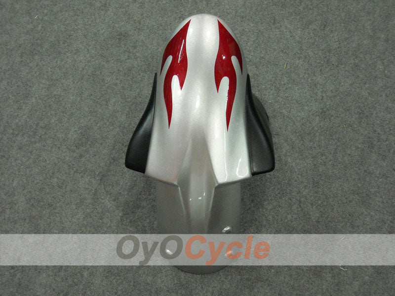 Verkleidungssatz für 05-06 NINJA ZX-6R - Rot, Silber - Flamme #OYO87901864