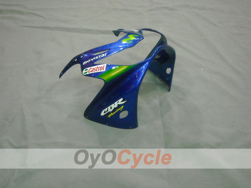 Einspritzverkleidungssatz für 00-01 CBR900RR 929 - Grün, Blau - MICHELIN, Movistar #OYO87902847