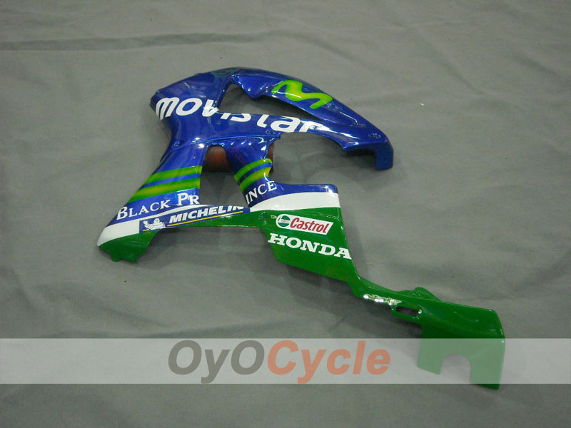Einspritzverkleidungssatz für 00-01 CBR900RR 929 - Grün, Blau - MICHELIN, Movistar #OYO87902847