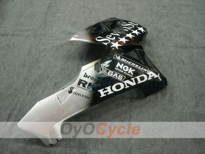 Verkleidungssatz für Einspritzermodelle der CBR600RR 03-04 - Weiß, Schwarz - SevenStars #OYO87902551