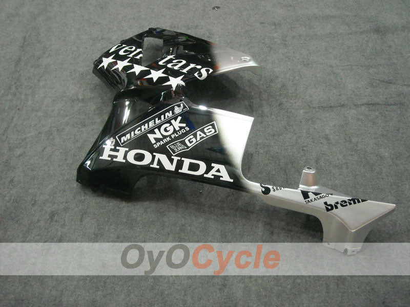 Verkleidungssatz für Einspritzermodelle der CBR600RR 03-04 - Weiß, Schwarz - SevenStars #OYO87902551
