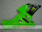 Verkleidungssatz für Einspritzmodelle 05-06 NINJA ZX-6R - Grün, Schwarz - Monster #OYO87901873
