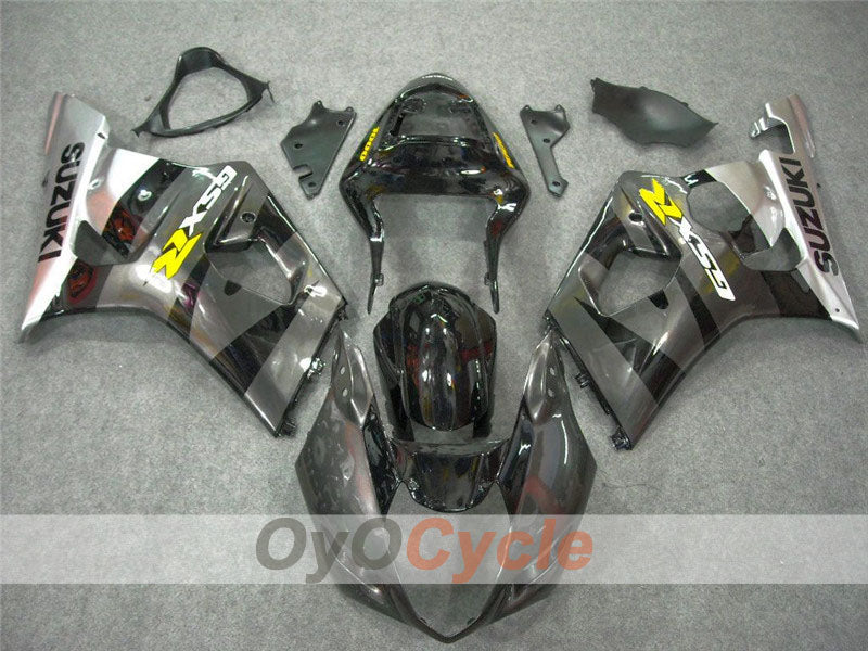 Spritzverkleidungssatz für 03-04 GSX R1000 - Schwarz, Silber - Werksstil #OYO87901846 Zweitbild