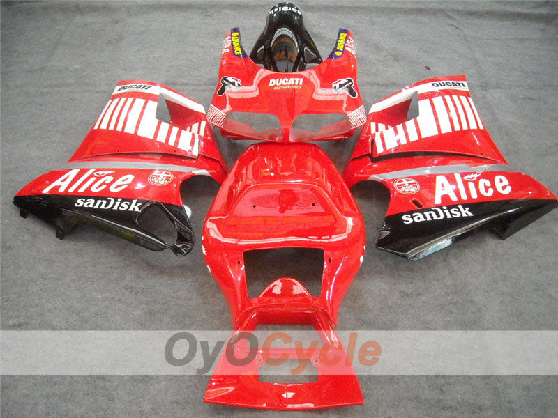 Verkleidungssatz für Einspritzermodelle für Ducati 998, 02-04 - Rot, Schwarz - Alice #OYO87902254 Zweitbild