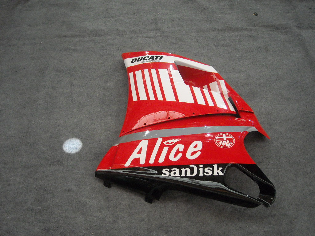 Spritzguss-Verkleidungssatz für 94-02 Ducati 748 - Rot, Schwarz - Alice #OYO87902029