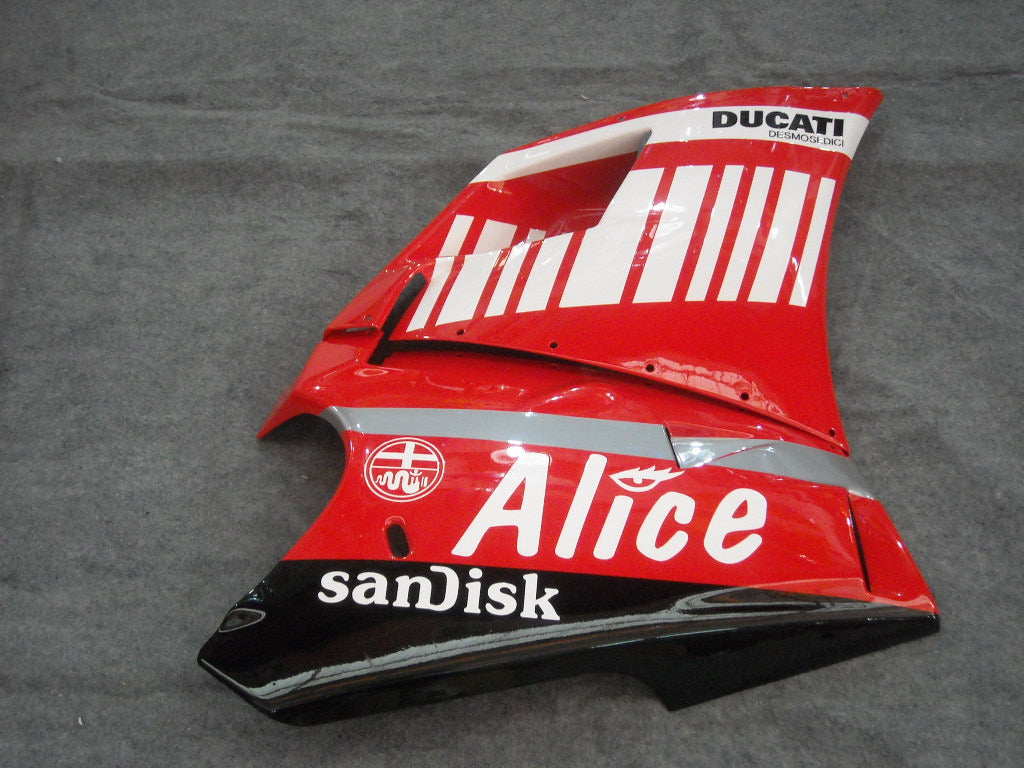 Spritzguss-Verkleidungssatz für 94-02 Ducati 748 - Rot, Schwarz - Alice #OYO87902029