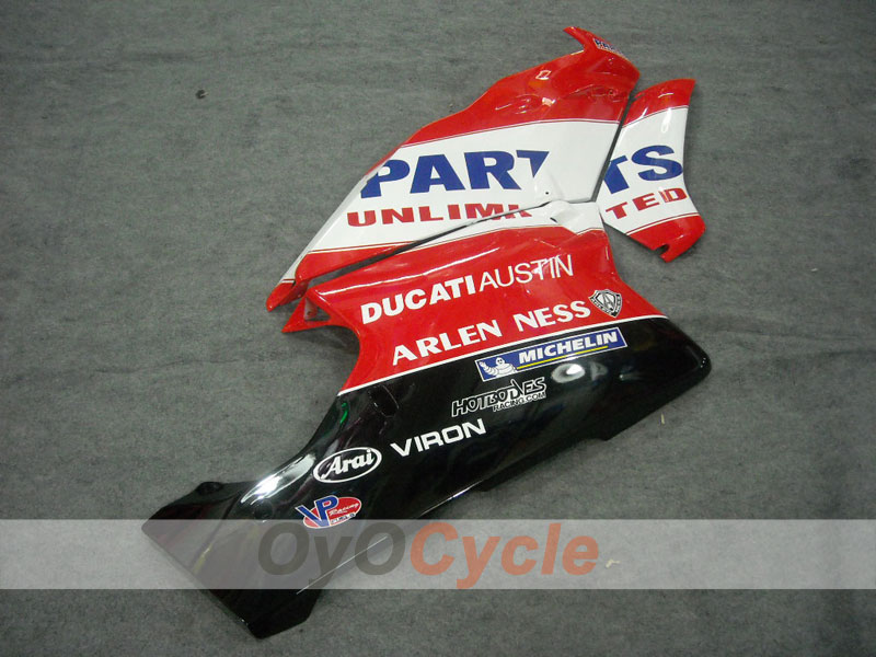Verkleidungssatz für 03-04 Ducati 749 - Rot, Weiß - Werksdesign #OYO87902117