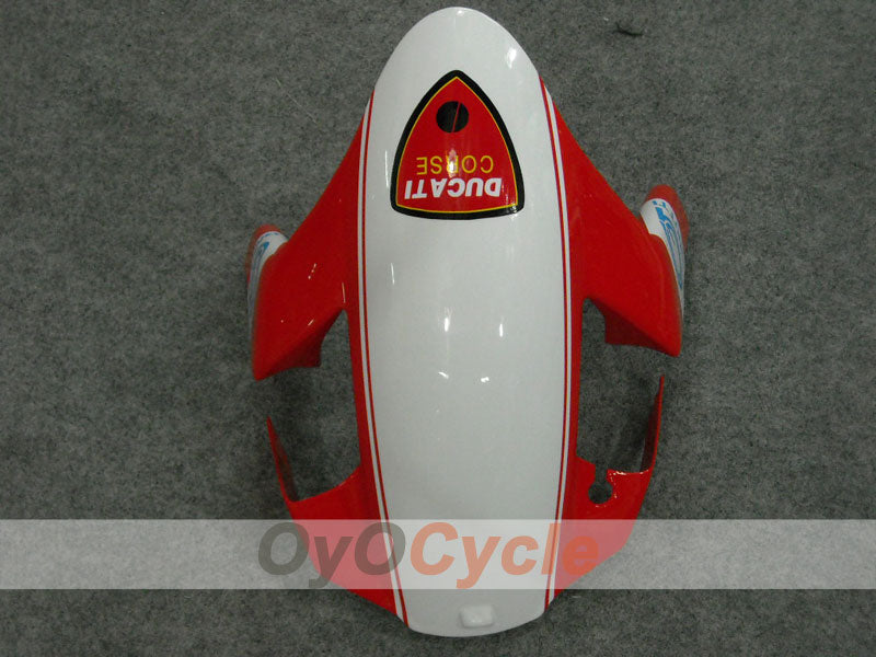Einspritz-Verkleidungssatz für 03-04 Ducati 749 - Rot, Weiß - Xerox #OYO87902136