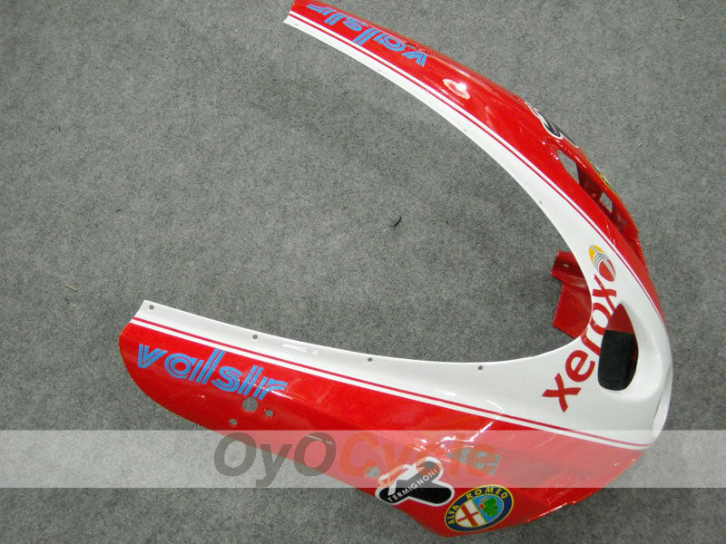 Einspritz-Verkleidungssatz für 03-04 Ducati 749 - Rot, Weiß - Xerox #OYO87902136