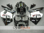 Verkleidungssatz für Einspritzmodelle 00-01 NINJA ZX-12R - Weiß, Schwarz - West #OYO87903078