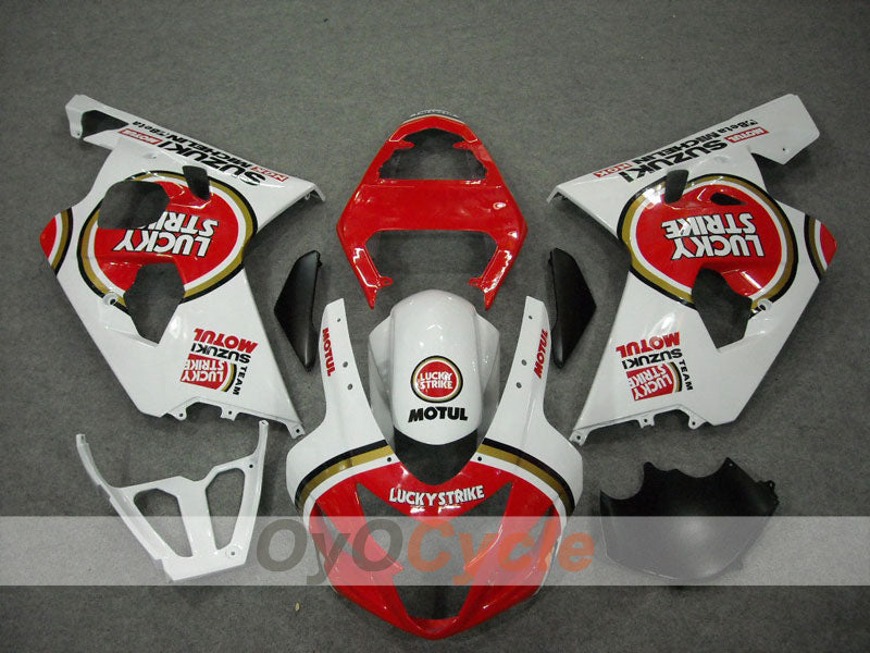 Einspritz-Verkleidungskit für 04-05 GSX R750 - Rot, Weiß - Lucky Strike #OYO87901258 Zweitbild