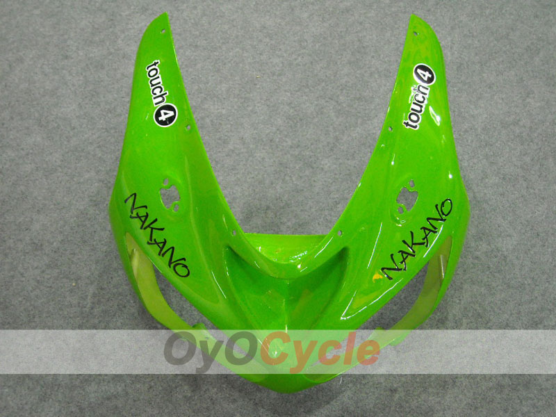 Spritzguss-Verkleidungssatz für 05-06 NINJA ZX-6R - Grün, Schwarz - Nakano #OYO87901887