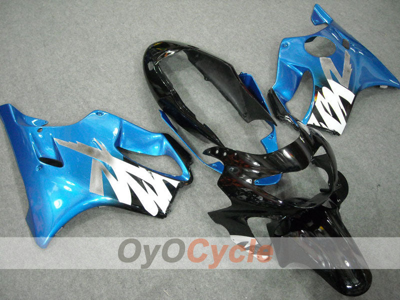 Einspritz-Verkleidungssatz für CBR600F4 99-00 - Blau, Schwarz - Werksdesign #OYO87900134