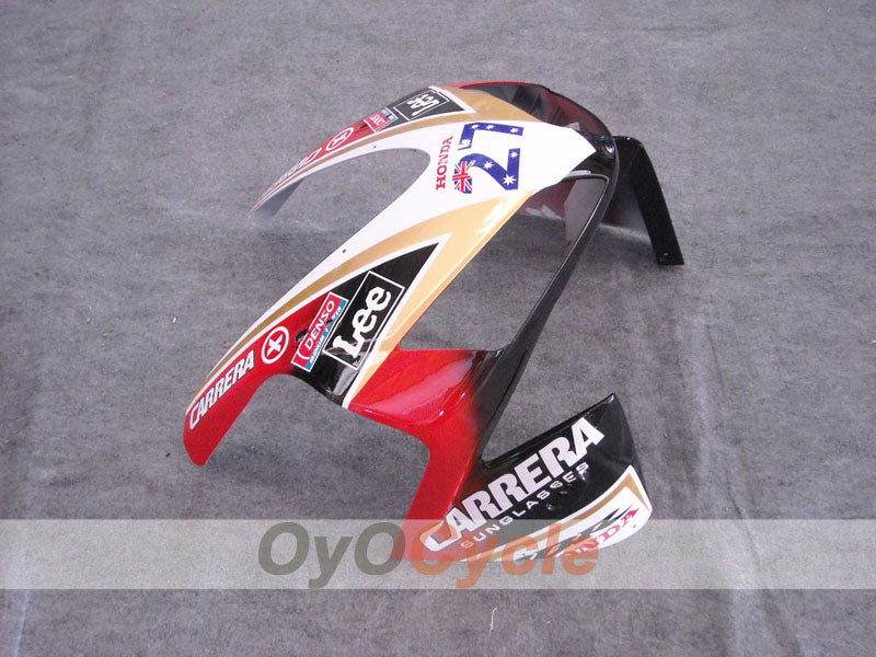 Einspritzverkleidungssatz für 03-04 CBR600RR - Rot, Weiß - Lee #OYO87902532
