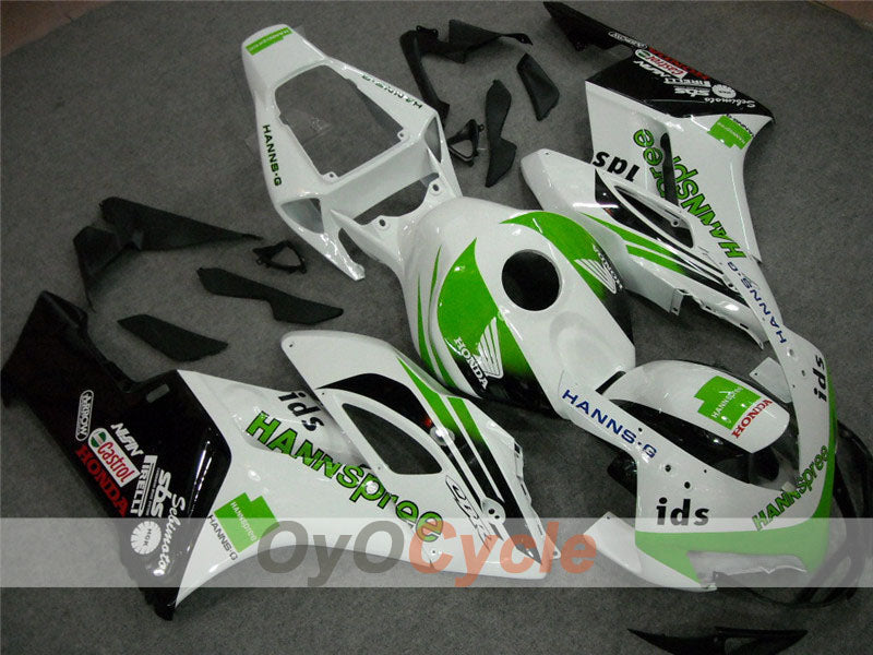 Verkleidungssatz für Einspritzanlage für die CBR1000RR 06-07 - Grün, Weiß - HANN Spree #OYO87900607 Zweitbild