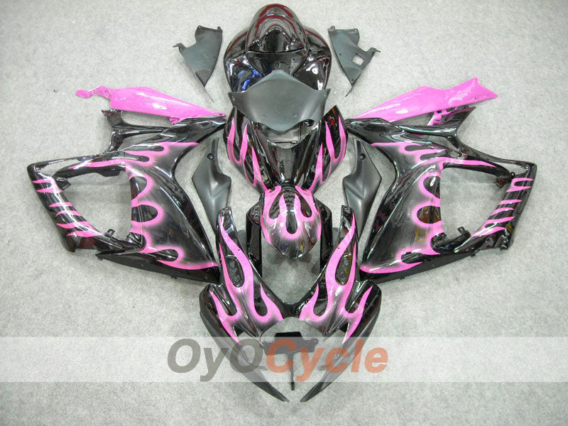 Einspritz-Verkleidungssatz für GSX R750 06-07 - Schwarz, Pink - Flamme #OYO87901287 Zweitbild