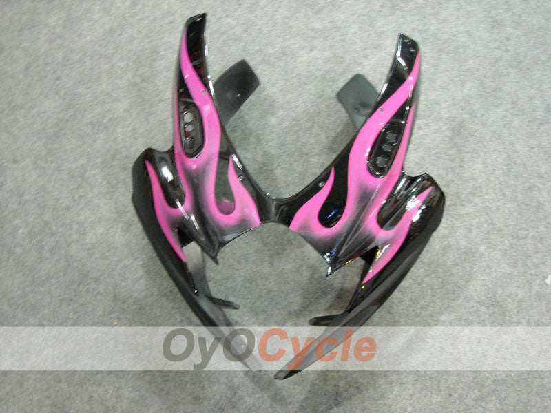 Verkleidungssatz für Einspritzanlage für 06-07 GSX R600 - Schwarz, Pink - Flamme #OYO87901493