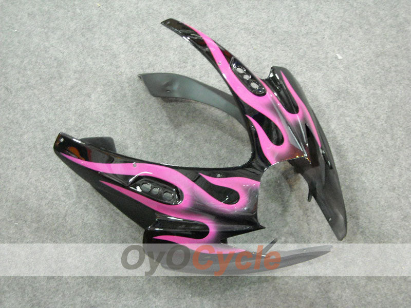 Verkleidungssatz für Einspritzanlage für 06-07 GSX R600 - Schwarz, Pink - Flamme #OYO87901493