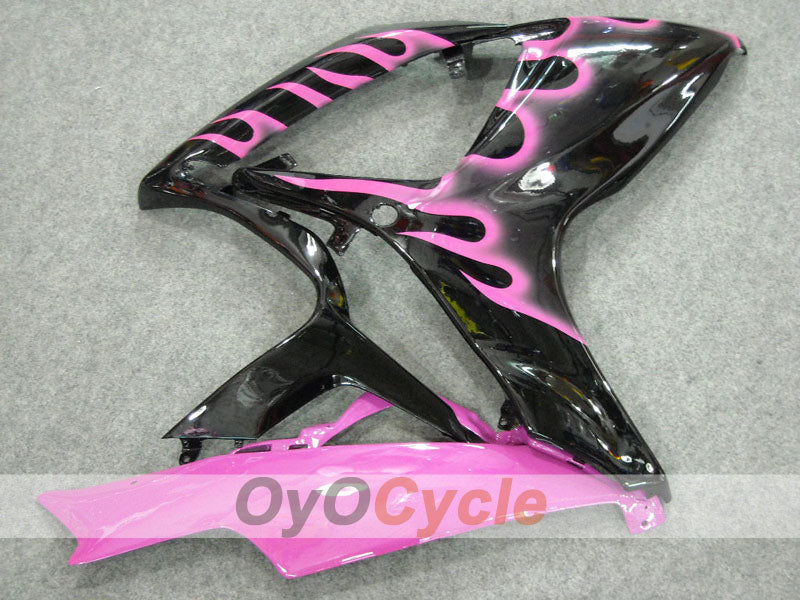 Verkleidungssatz für Einspritzanlage für 06-07 GSX R600 - Schwarz, Pink - Flamme #OYO87901493