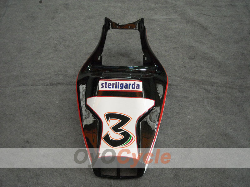 Einspritz-Verkleidungskit für Ducati 748 von 94-02 - Weiß, Schwarz - Sterilgarda #OYO87902081