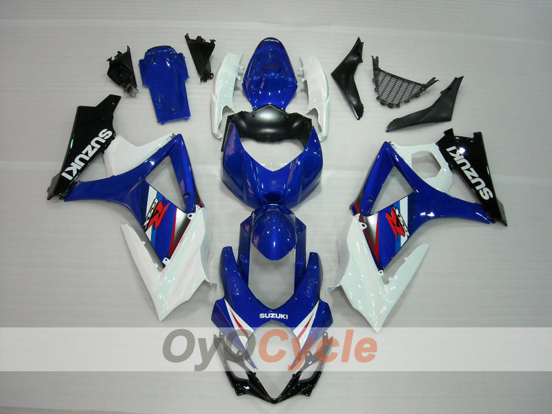 Einspritz-Verkleidungssatz für 07-08 GSX R1000 - Blau, Weiß - Werksstil #OYO87902890 Hauptbild