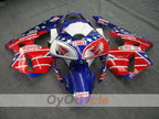 Verkleidungssatz aus Spritzguss für CBR600RR 03-04 - Rot, Blau - Castrol #OYO87902505