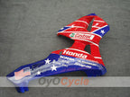Verkleidungssatz aus Spritzguss für CBR600RR 03-04 - Rot, Blau - Castrol #OYO87902505