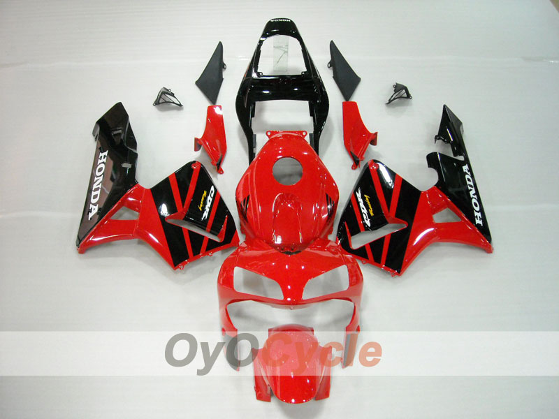 Verkleidungssatz für Einspritzermodelle der CBR600RR 03-04 - Rot, Schwarz - Werksdesign #OYO87902547 Hauptbild