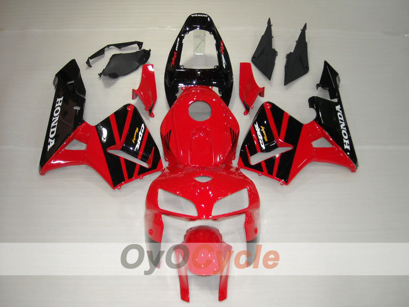 Einspritzverkleidungssatz für 05-06 CBR600RR - Rot, Schwarz - Werksstil #OYO87900282