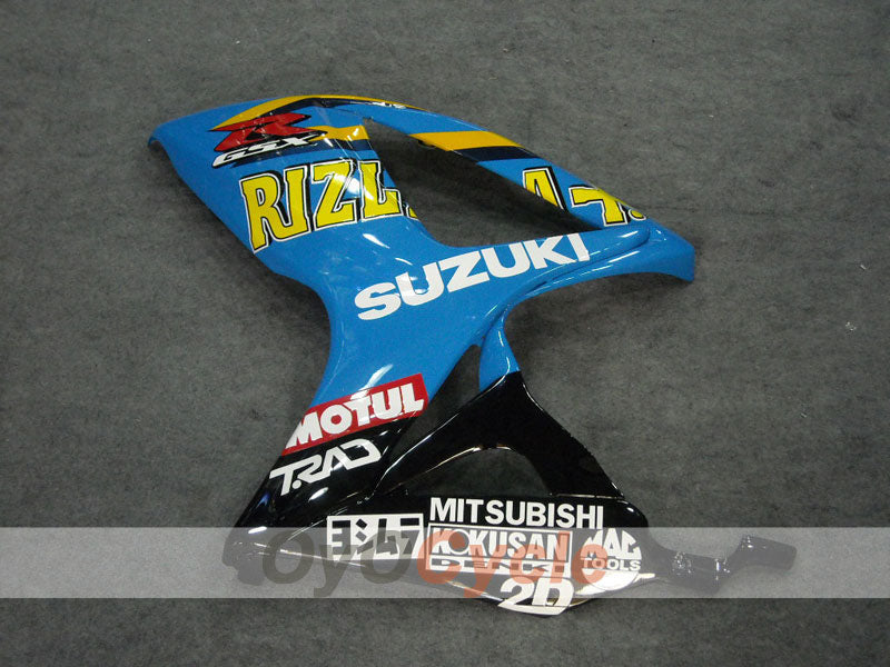 Einspritzverkleidungssatz für 06-07 GSX R600 - Gelb, Blau - MOTUL, Rizla+ #OYO87901598