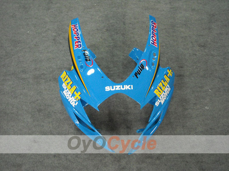 Einspritzverkleidungssatz für 06-07 GSX R600 - Gelb, Blau - MOTUL, Rizla+ #OYO87901598